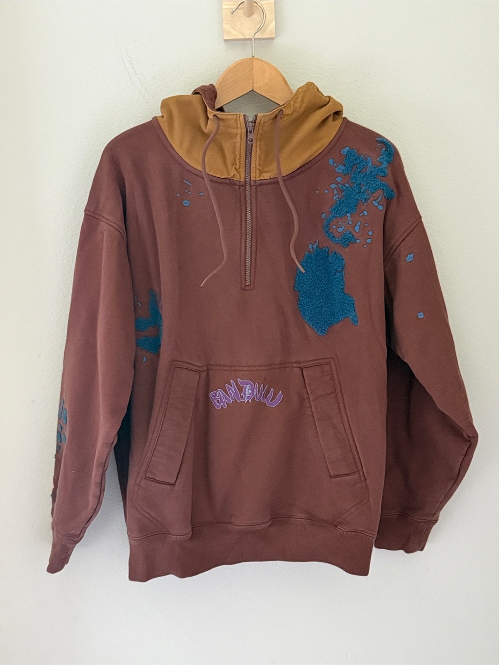 CONVERSE X BANDULU HOODIE - CAPPUCCINO SIZE‎ MEDIUM